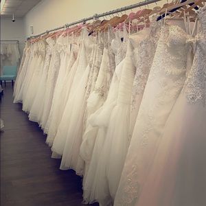 Lot of Bridal Gown Samples